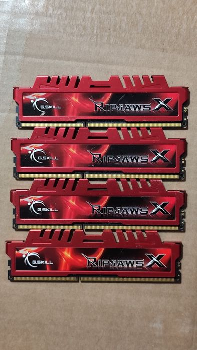Pamięć RAM G.SKILL RipjawsX DDR3 16GB (4x4GB) 1600MHz CL9 Red