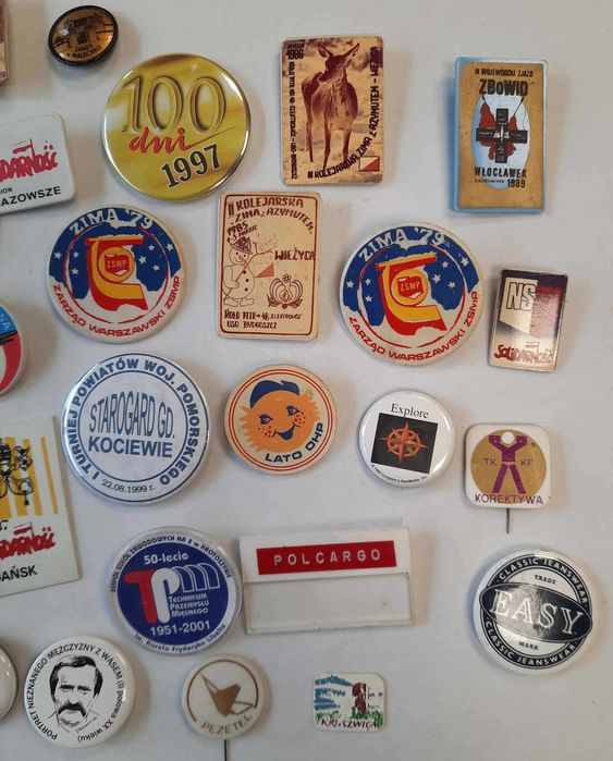 Wpinki Przypinki Piny Zestaw Vintage PRL