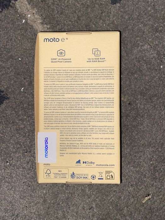 Motorolo Moto e15 (Novo nunca usado)