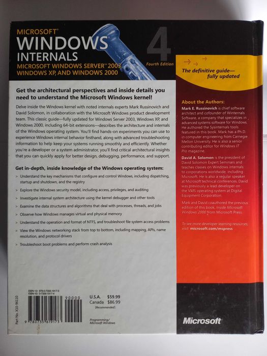 Livro de Windows em inglês