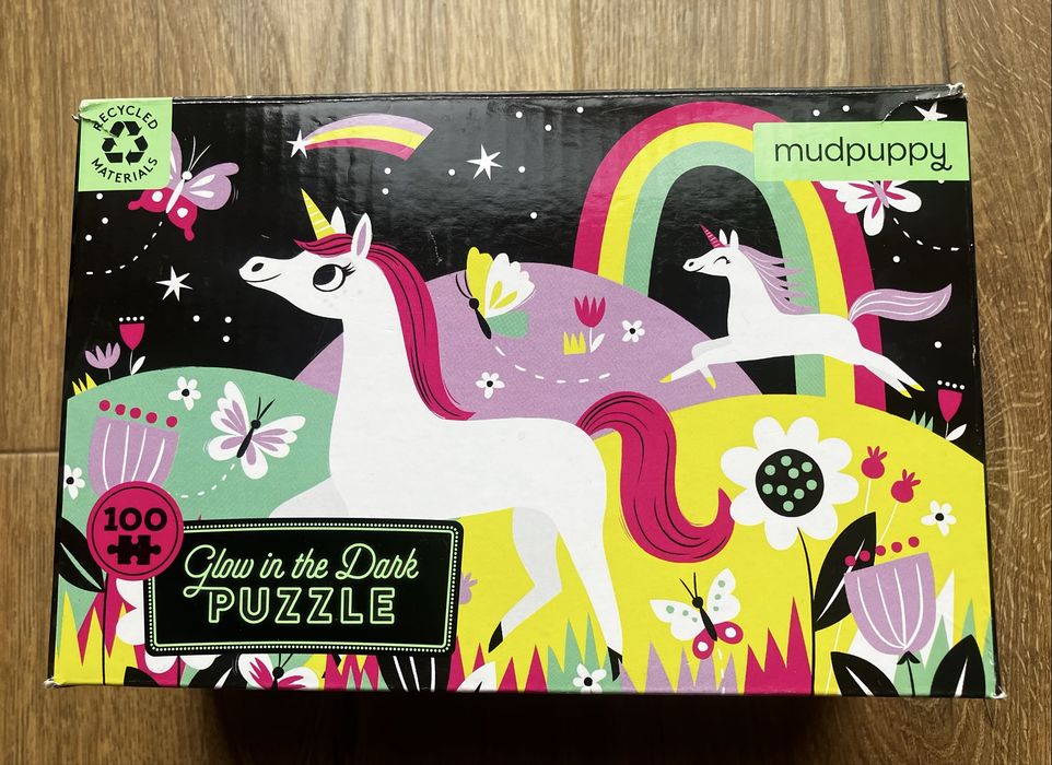 Puzzle świecące w ciemności – Jednorożce | Mudpuppy | 100 elementów