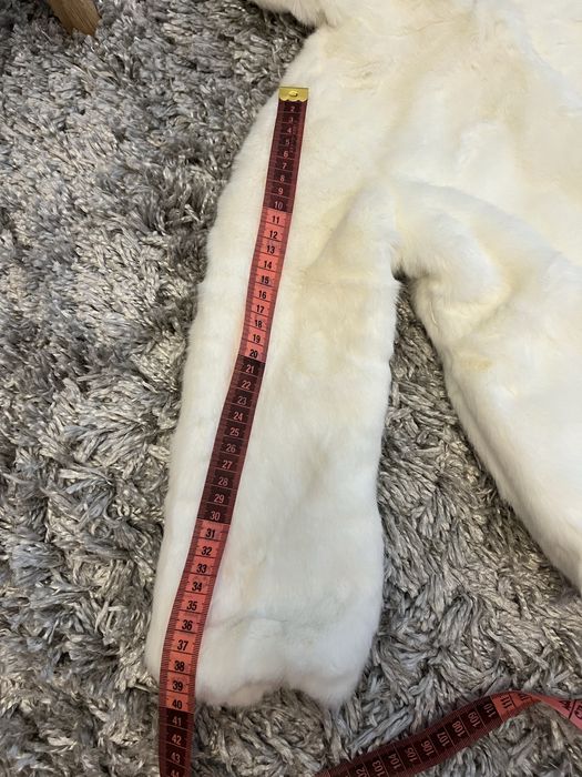 Дитяча біла еко шубка OVS kids 110 см