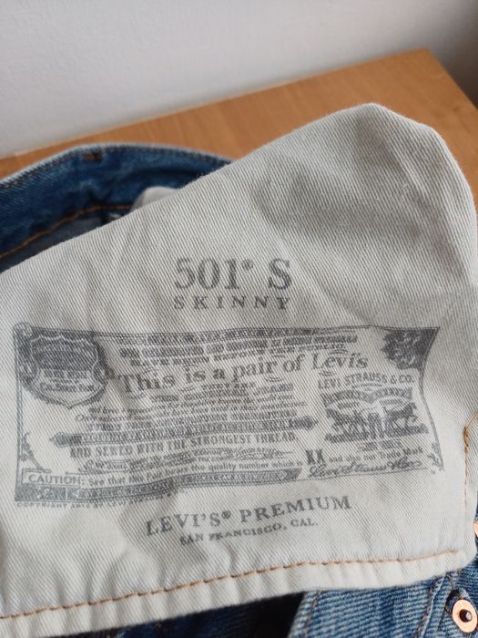 Джинсы зауженные LEVIS  501 S  PREMIUM оригинал W32 L32