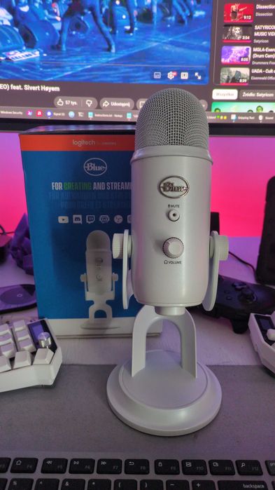 Mikrofon Blue Yeti White Biały USB JAK NOWY