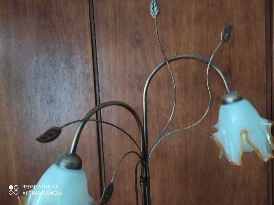 Lampa podłogowa i żyrandol