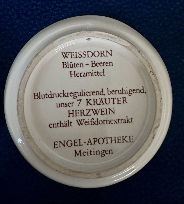Komplet 3 niemieckich talerzyków aptecznych – Engel-Apotheke Meitingen