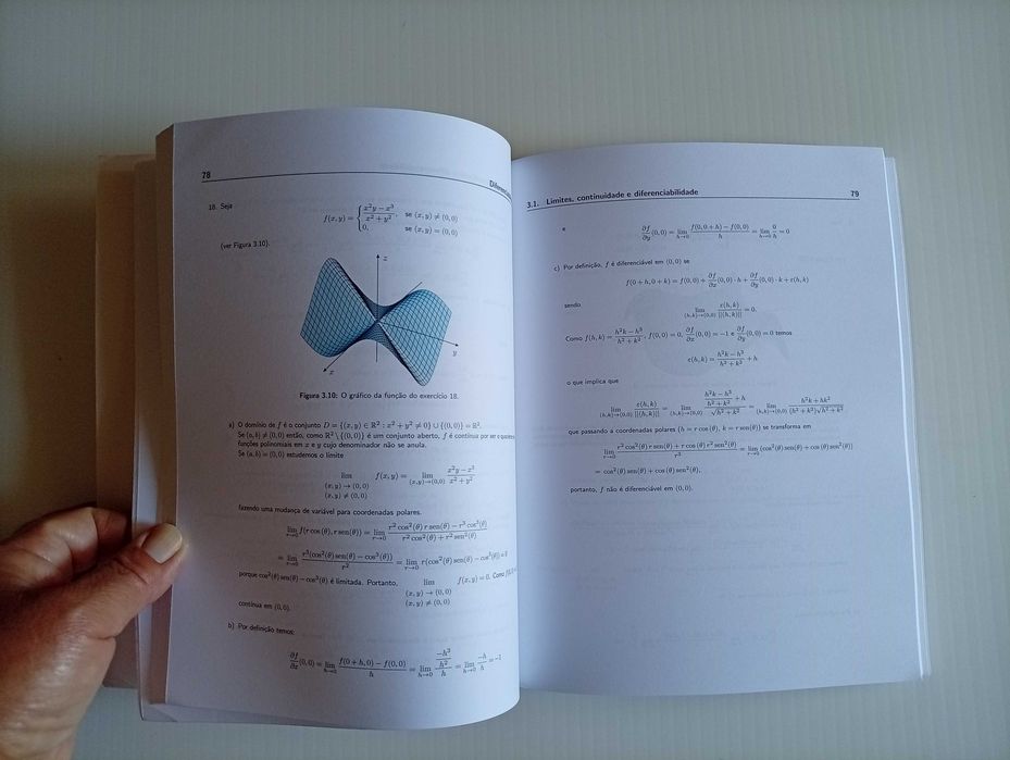 Livro "Cálculo Diferencial em IRn", de Ana Alves de Sá
