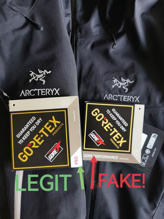 Arc'teryx Alpha SV Legit vs Fake