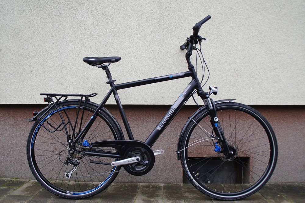 Rower trekkingowy Pegasus tarcze hydraulika