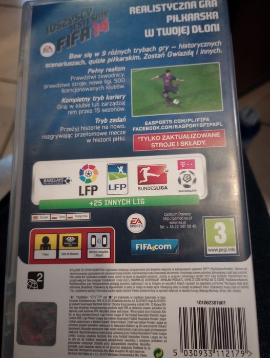 PSP FIFA 14 gra na konsole psp