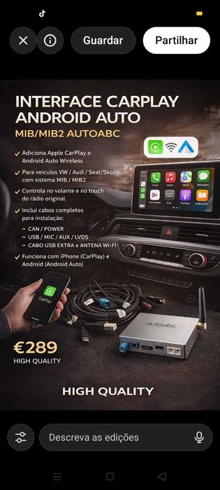 Car Play Android 280€. Oportunidades