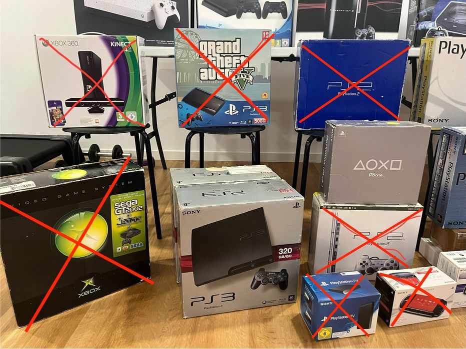 Coleção de consolas incrível - Retro/vintage e novas, todas na caixa