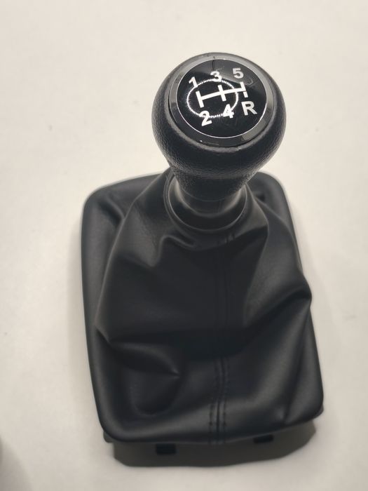 Manete Fole Mudanças Peugeot 206 206CC Alavanca Moca Caixa Velocidades Punho 5v Coifa Pega Forro Couro Base Aro Completo Novo