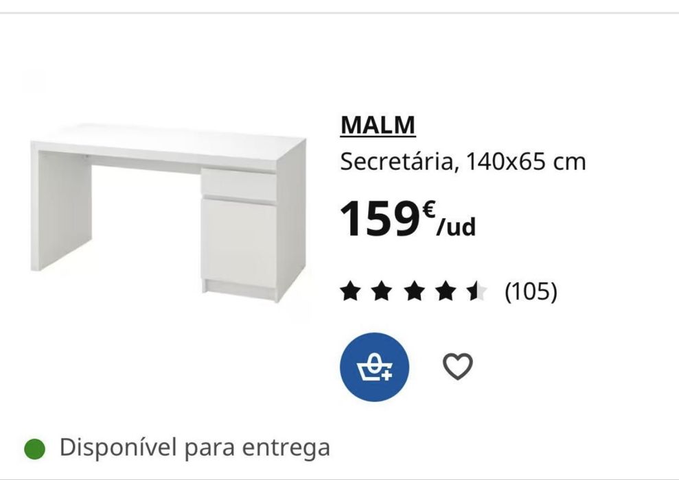 Secretaria MALM ikea