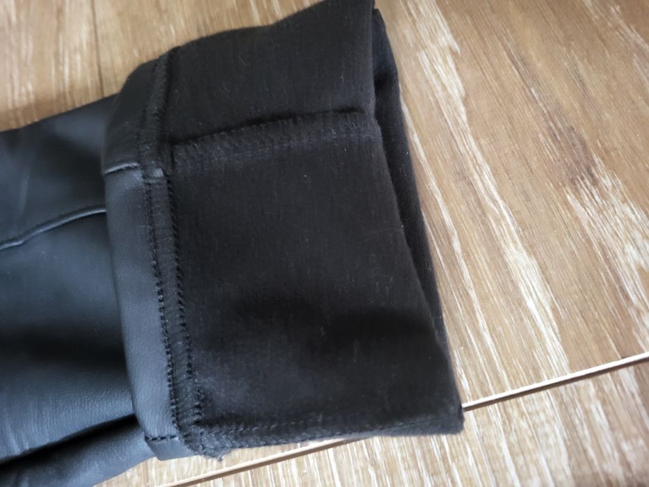 Leginsy,  spodnie imitacja skóry M/L