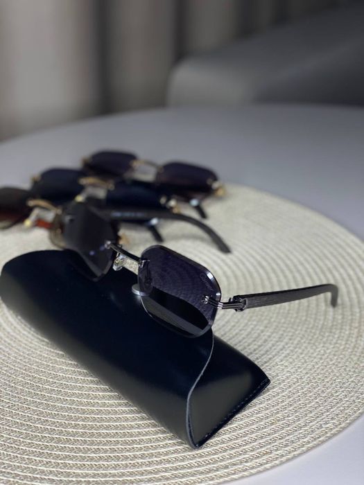 Сонцезахисні окуляри Cartier 7052 безободкові унісекс