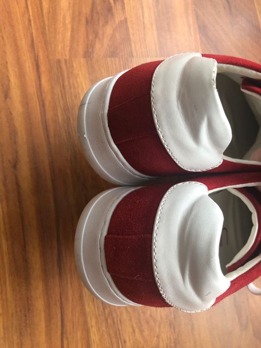 Calvin Klein Sammy 2 czerwony zamsz skóra Sneaker buty sportowe