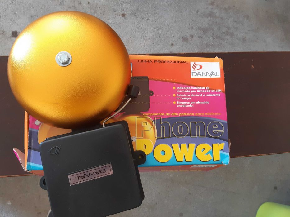 Campainha exterior para telefone fixo