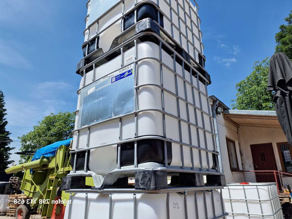 Rośliny Pojemnik Mauzer Zbiornik Kontener Woda Deszczówka Schutz 1000L