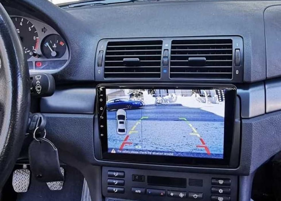 Radio 2 DIN Android 9" BMW E46 (4+32 GB) + Carplay e android auto