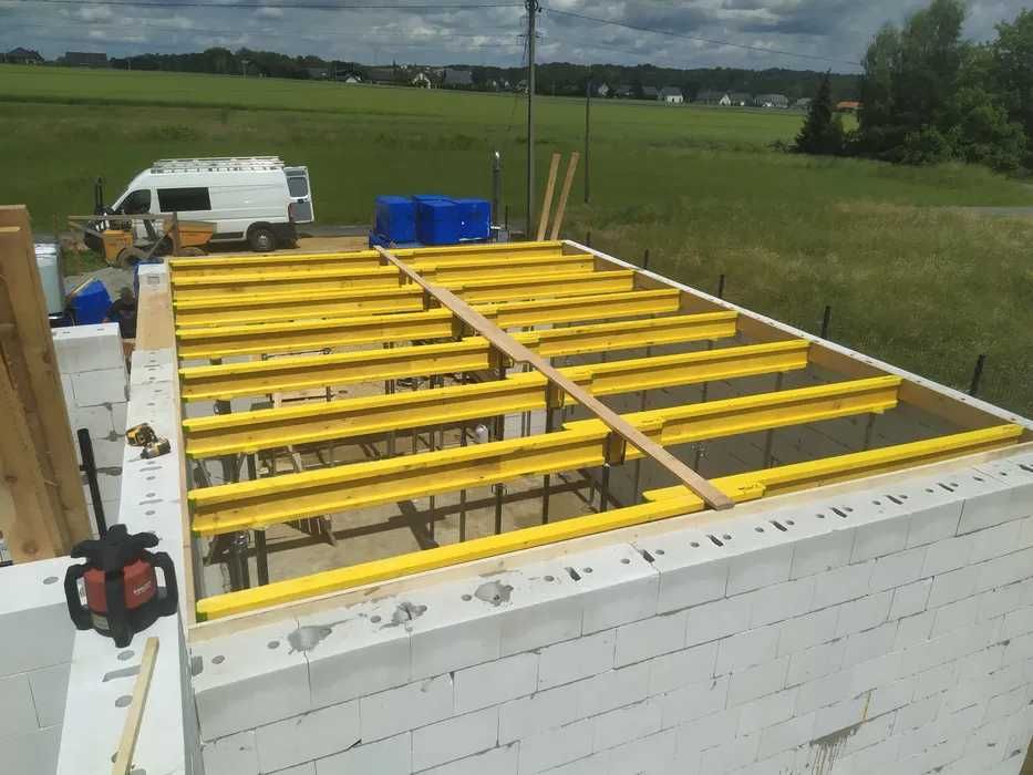Stemple budowlane, podpory, szalunki stropowe, szalowanie stropów Zabr