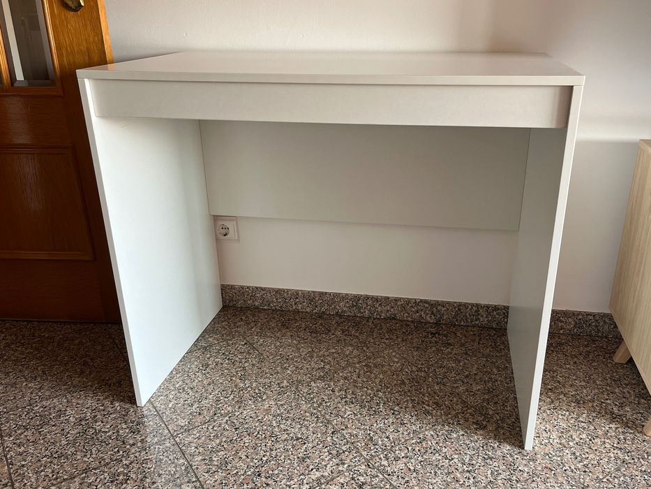 Mesa Compacta Vidaxl Branco Derivados De Madeira (90 X 50 X 76 Cm)