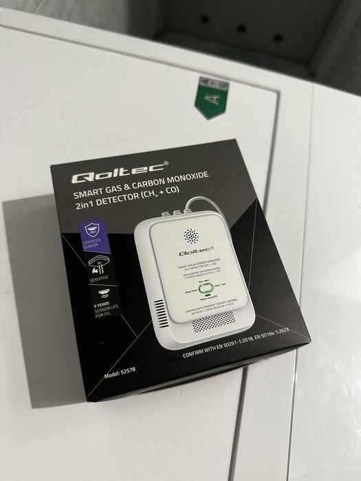 Czujnik gazu i czadu - Qoltec NOWY