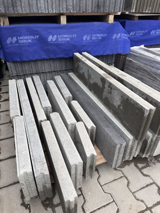 ДРУГИЙ СОРТ Блок модульний, Цегла Кая на паркан, дашки, поребрик