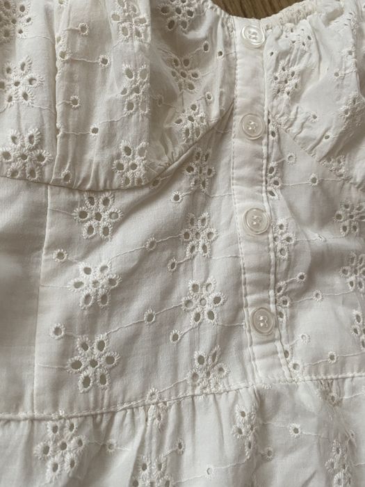 Коротка біла сукня/сарафан