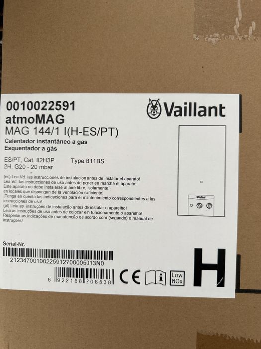 Esquentador VAILLANT Mini 14 L I - Novo