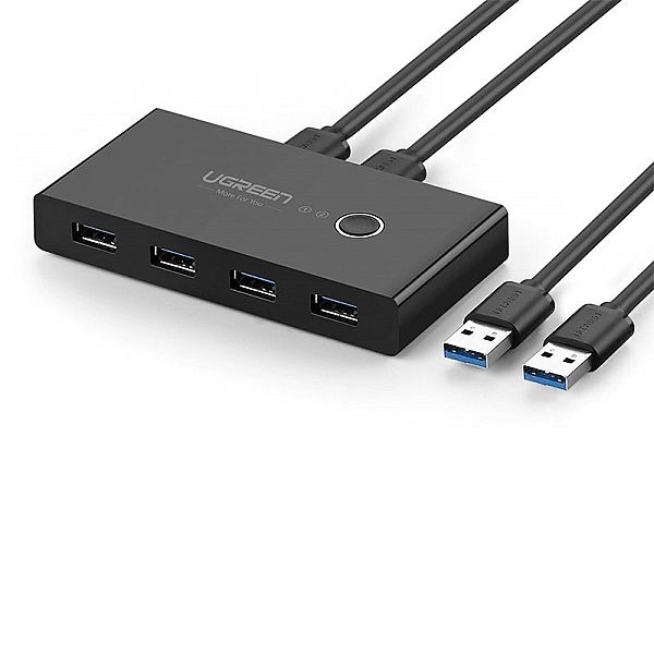 Ugreen switch box HUB przełącznik 4x USB 3.2 Gen 1 rozdzielacz USB na