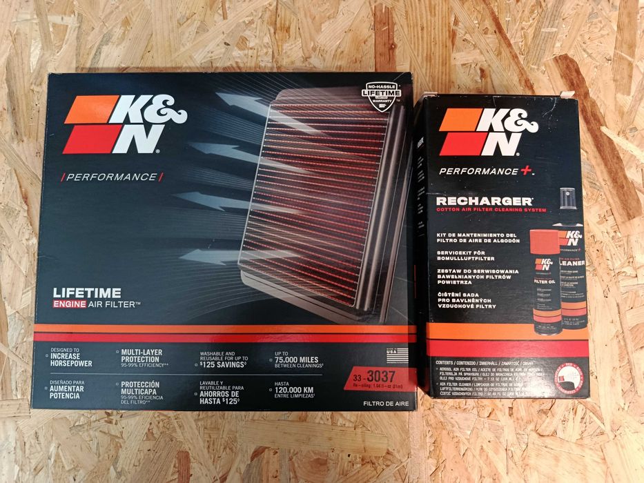 Filtro de Ar K&N + Kit de Limpeza