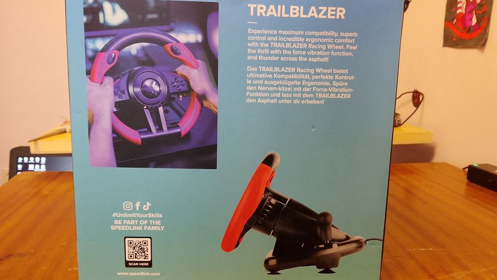 Ігрове кермо Speedlink Trailblazer PS4/PS3/Xbox/PC + педалі + коробка