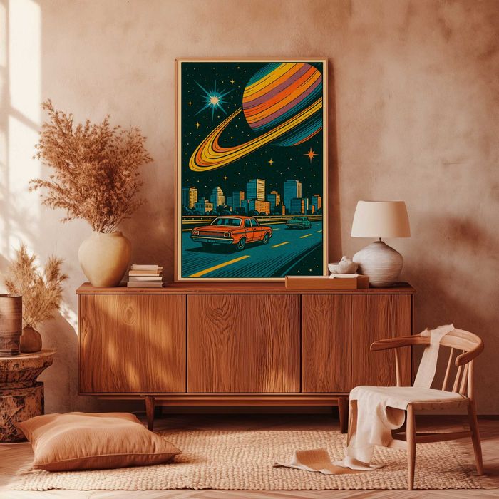 Poster Carro Vintage