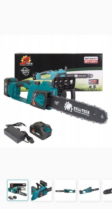 Piła łańcuchowa  16 cali 2x aku 6ah 48v 3800w