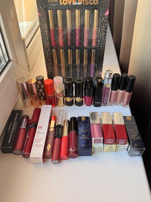 Помада, блиск dior clarins charlotte tilbury nyx kiko pat ysl mac