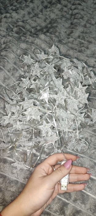 Гірлянда штора зірочки