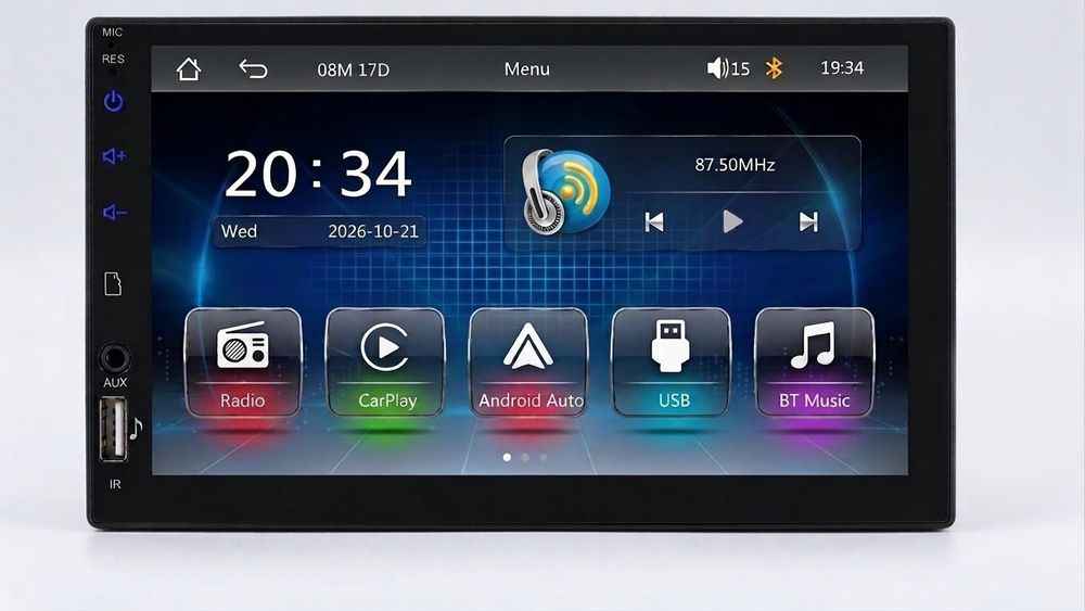 Radios 1 DIN Carplay (Vários)
