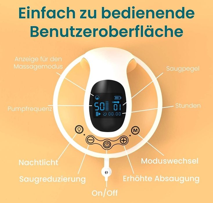 Extrator de leite Tenscare‎ K-NOURIDUO-DE