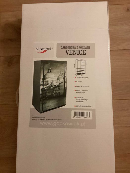 . Szafa tekstylna na ubrania Venice składana