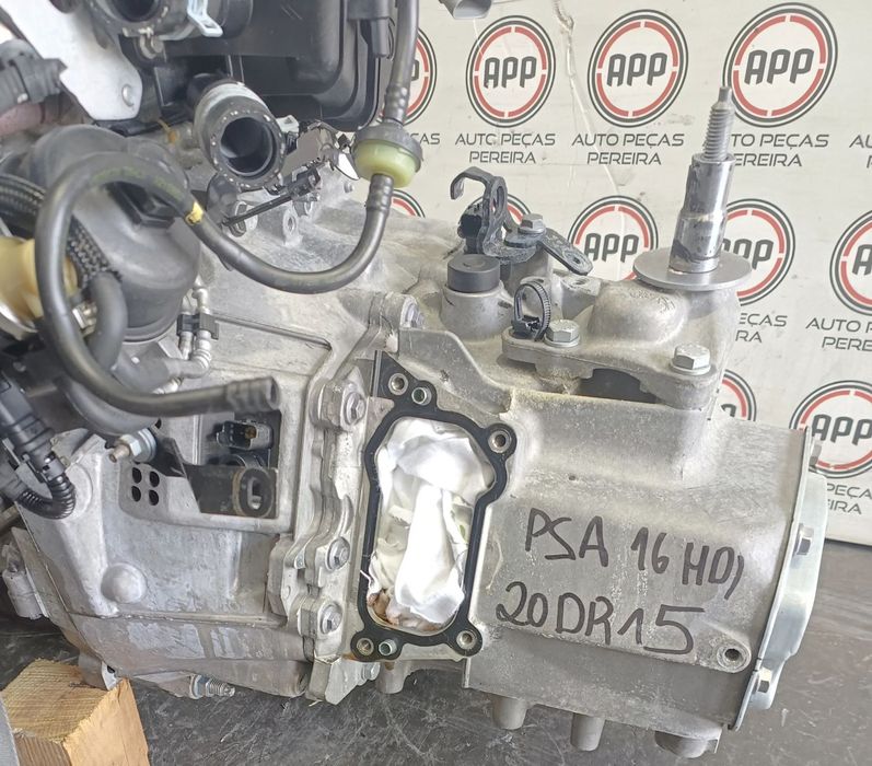Caixa de 6 velocidades robotizada PSA, 1.6 HDI de 2012, referência 20DR15, 20DS84, 20DR04, sem robot.
