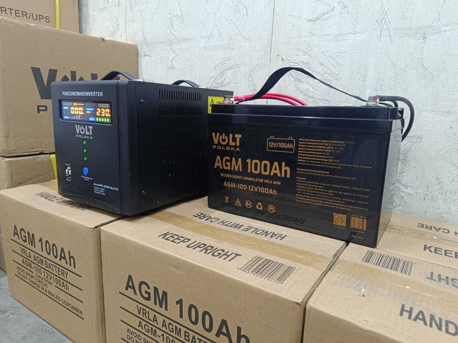 Інвертор VOLT POLSKA SINUS PRO 2000W 12V (інвертер+зарядний 2в1) ДЖБ