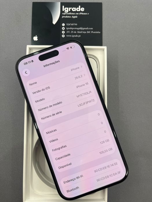 Iphone 16 de 128GB IMPECAVEL
