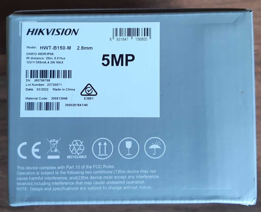 Kamera Hikvision HWI-B-150M   5Mp  2,8mm