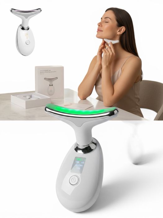 Masażer do Twarzy i Szyi Termoterapia Lifting EMS Pielęgnacji Skóry