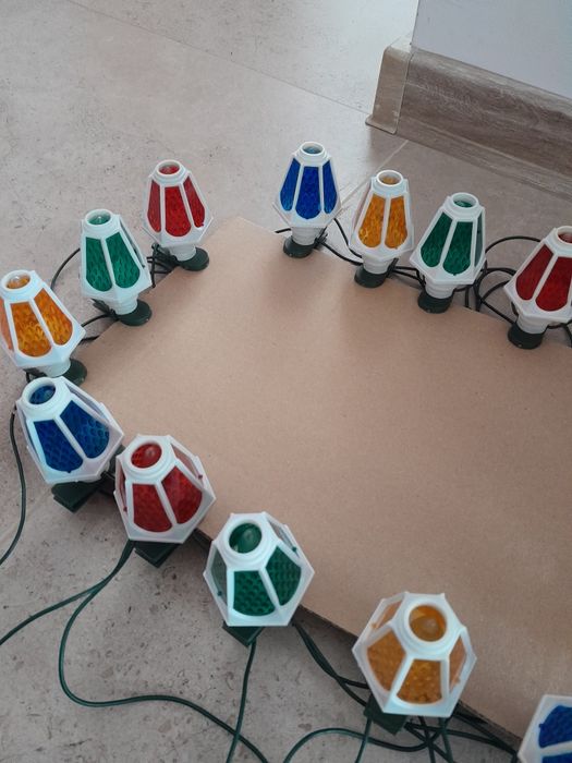 Lampki choinkowe lampiony latarenki prl #3