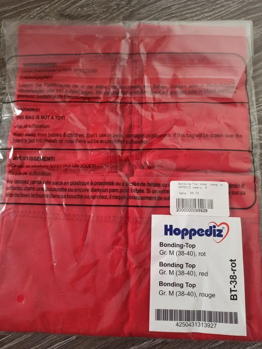 Bonding top Hoppediz M do kangurowania noszenia niemowląt