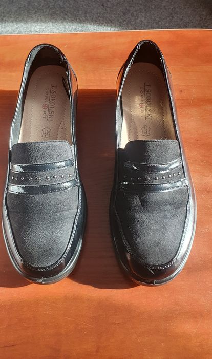 Mokasyny czarne rozmiar 38