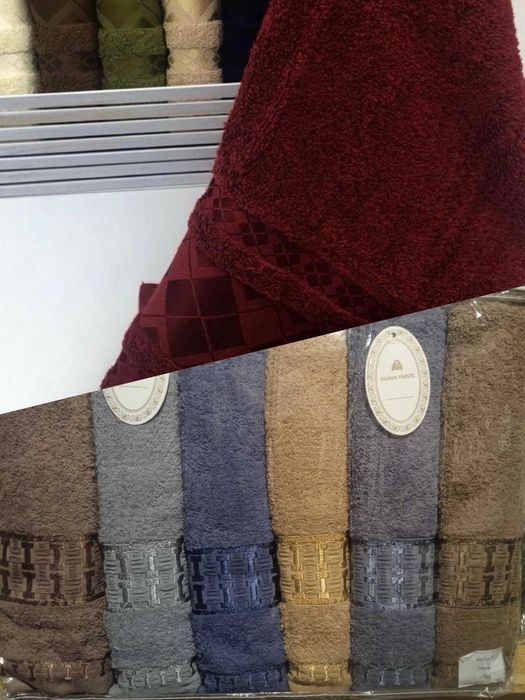 Рушники махрові турецькі. 50х90 та 70х140. 100% бавовна.