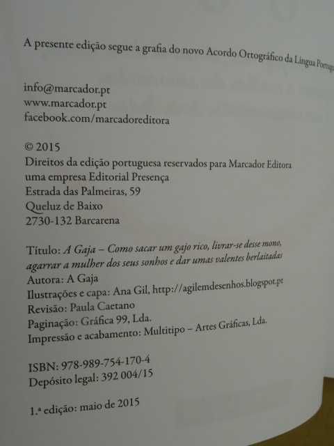 A Gaja de Maria Raquel Marques da Costa - 1ª Edição